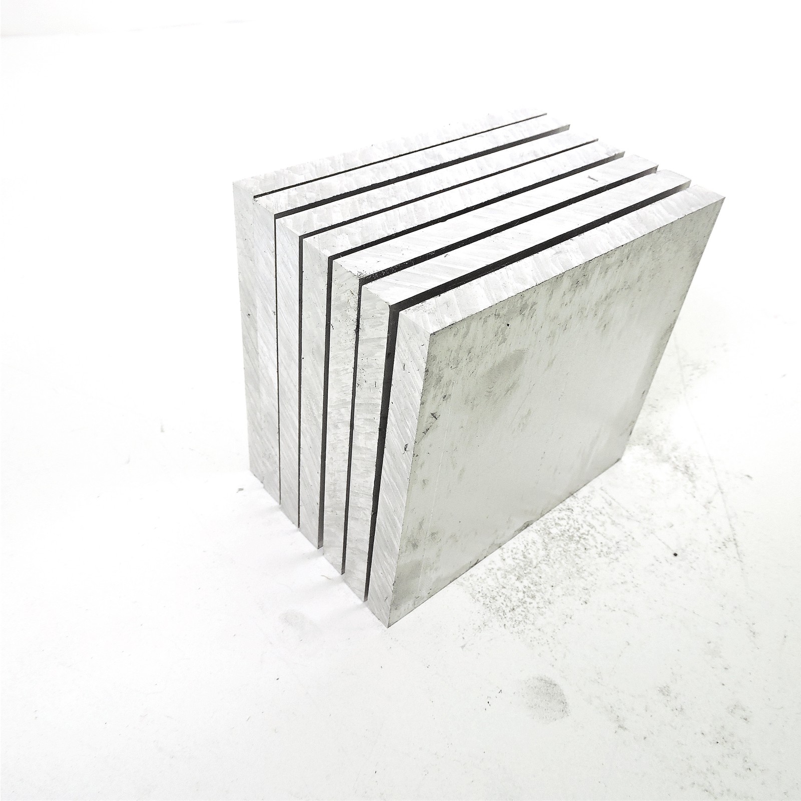 .375″ thick 3/8 Aluminum 6061 PLATE 3.5″ x 5.75″ Long QTY 7 sku 206542