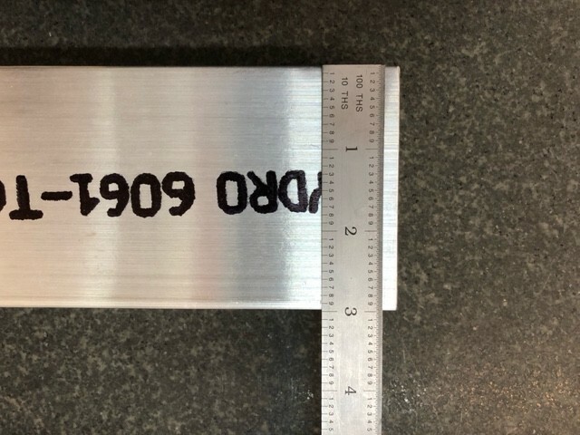1-1/2″ X 3″ ALUMINUM 6061 FLAT BAR SOLID 12″ Long Bar Stock