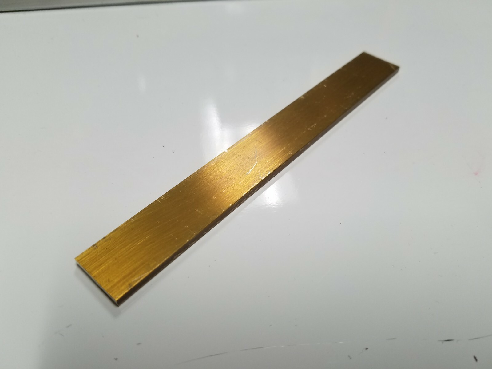 1/8″ x 3/4″ C360 BRASS FLAT BAR 6″ long Solid .125″ Plate Mill Stock (1 Pcs)