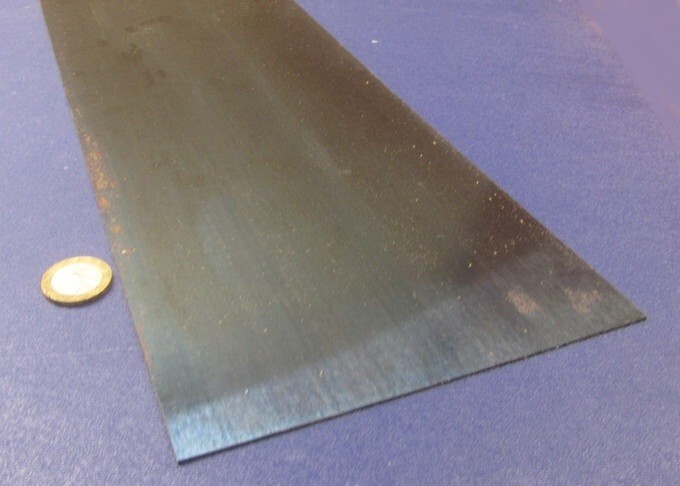 1095 Hard Blue Tempered Spring Steel Shim .010″ Thick x 6.00″ Wide x 12″ Long