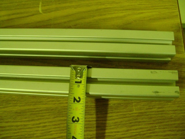 1.5″ X 1.5″ 80/20 T-SLOT ALUMINUM EXTRUSION 1.5″ X 1.5″ X 45″ Lot of 2