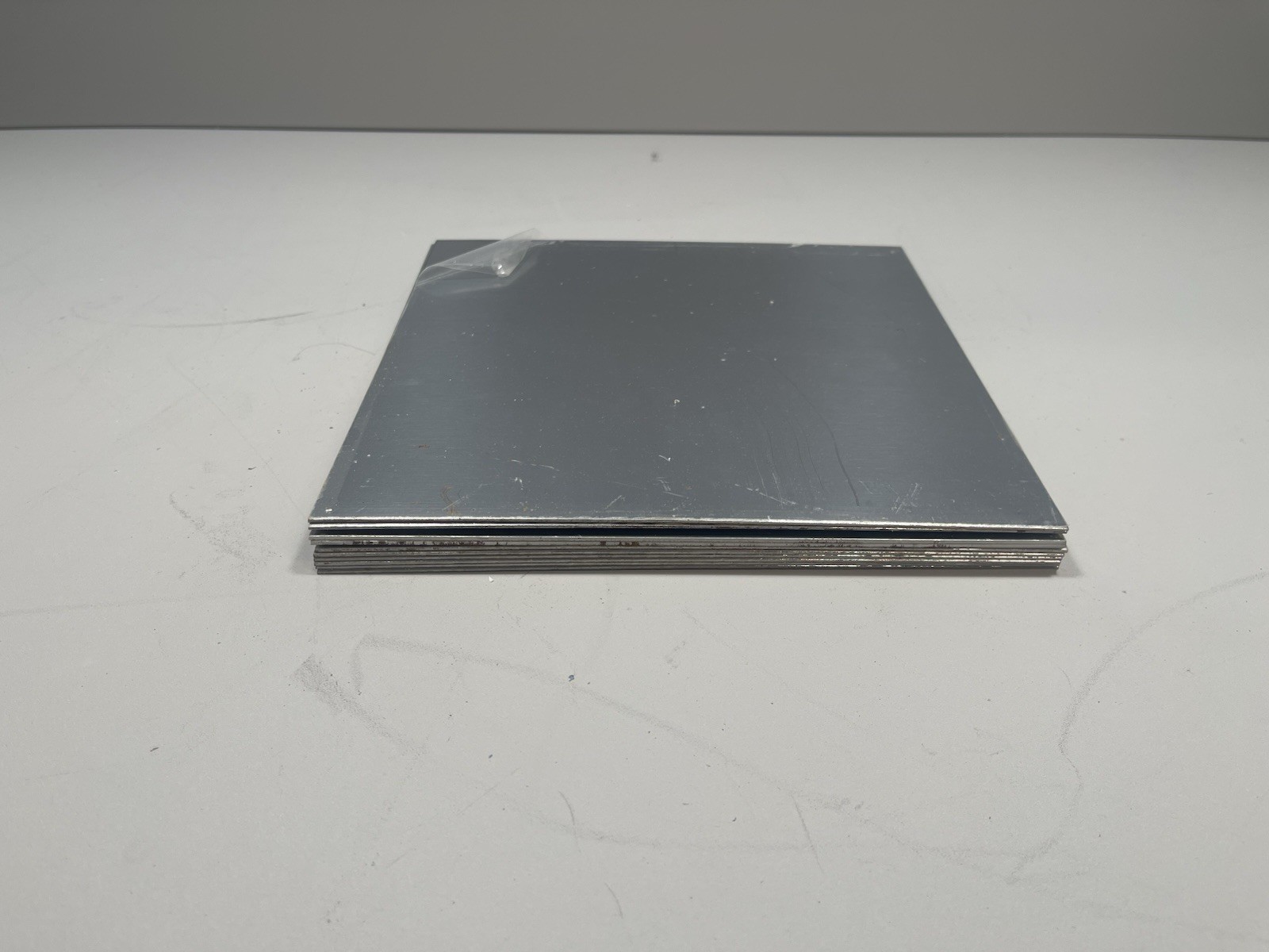 Lot of 10 Polished 430 Stainless Steel Plates 8” x 8” x .040” Sheet Metal