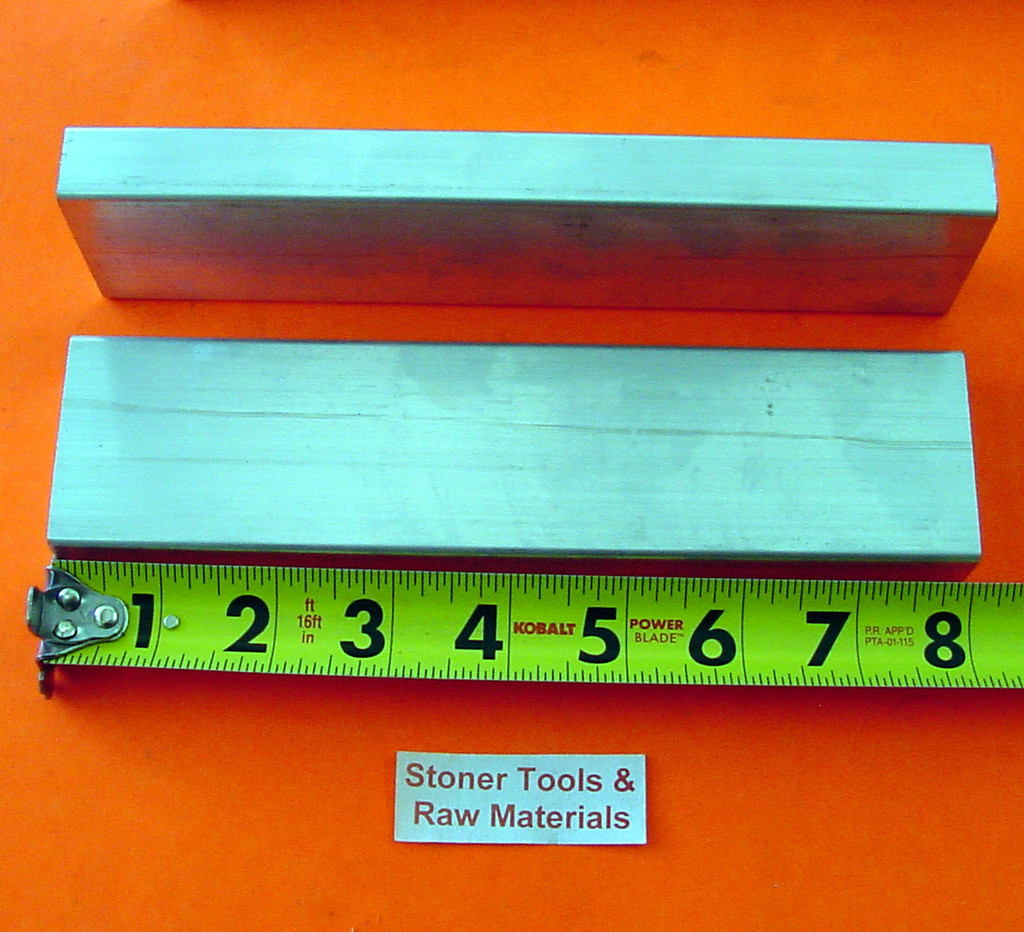 2 Pieces 3/4″ X 2″ ALUMINUM FLAT BAR 8″ long 6061 Solid Extruded Mill Stock New