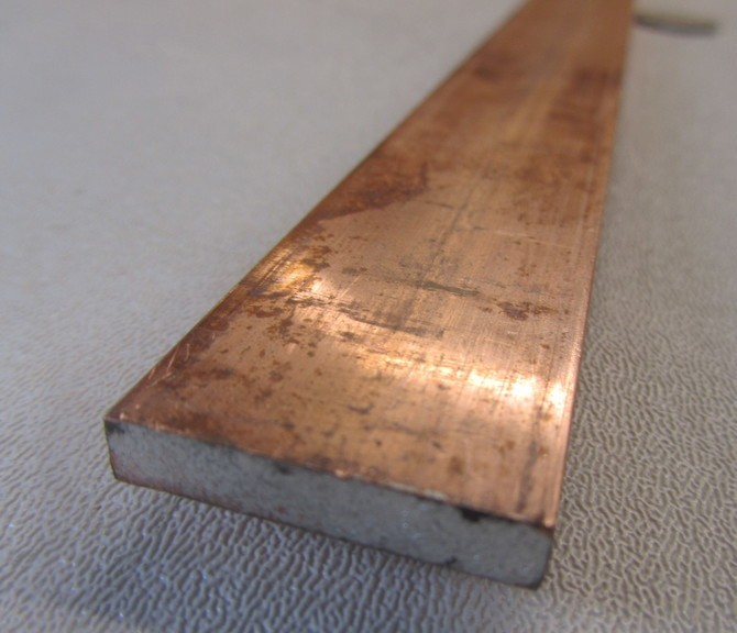 110 Copper Bar 1/2 Hard, 3/16″ Thick x 1.0″ Wide x 6 Ft Length