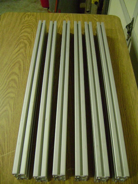1.5″ X 3″ 80/20 T-SLOT ALUMINUM EXTRUSION 1.5″ X 3″ X 30.75″ LOT OF 2