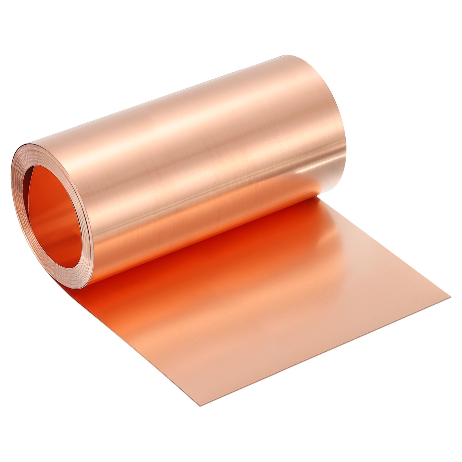 Pure Copper Sheet Roll, 0.5mm 24Ga Thick T2 5Ft x 6in Copper Strip for Craft