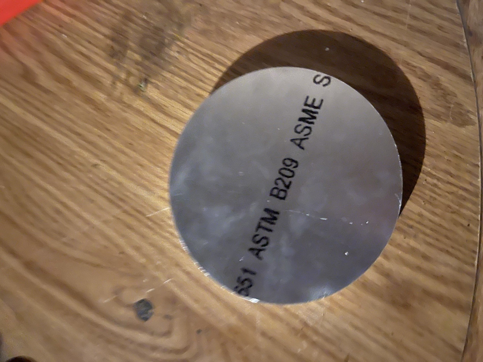 1/2 Aluminum 6061 5” Round Plate