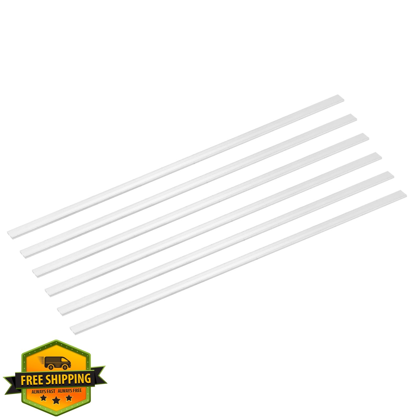 MECCANIXITY 6 Pcs Aluminum Flat Bar 3/32″x3/8″x13″