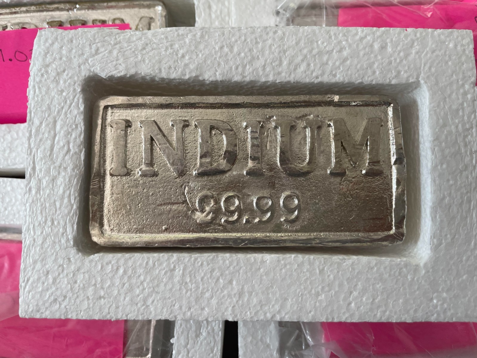 High Pure Indium Metal Ingot 99.99%