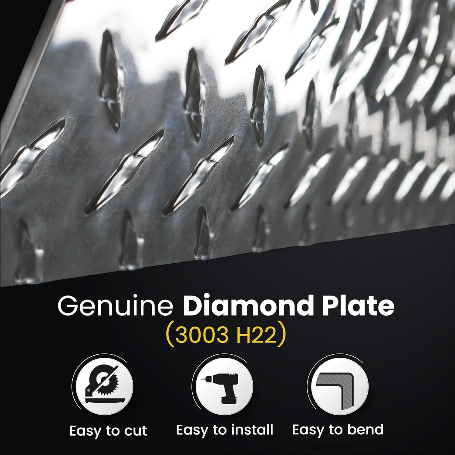 24×48 Inch Heavy-Duty Diamond Plate Aluminum Sheet – Corrosion Resistant