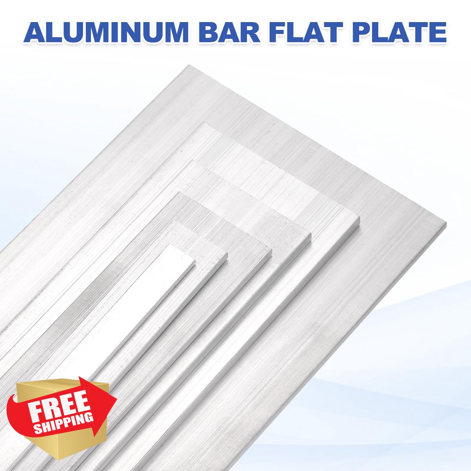 uxcell 0.16″x0.8″x14″ Aluminum Flat Bar 2pc