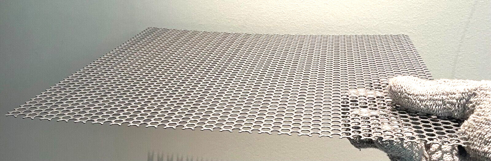 Perforated 304L SS sheet 13″ x 13″ [.036″ x .250″ x .312″] *Made in USA*