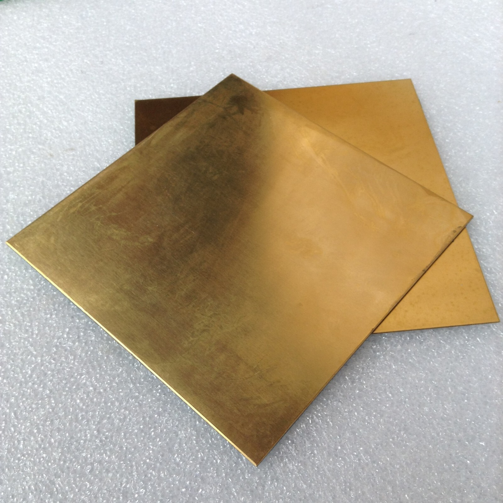 BRASS Sheet Plate 100mm x 100mm, 0.5mm to 2mm thick Thin Solid Sheet Material