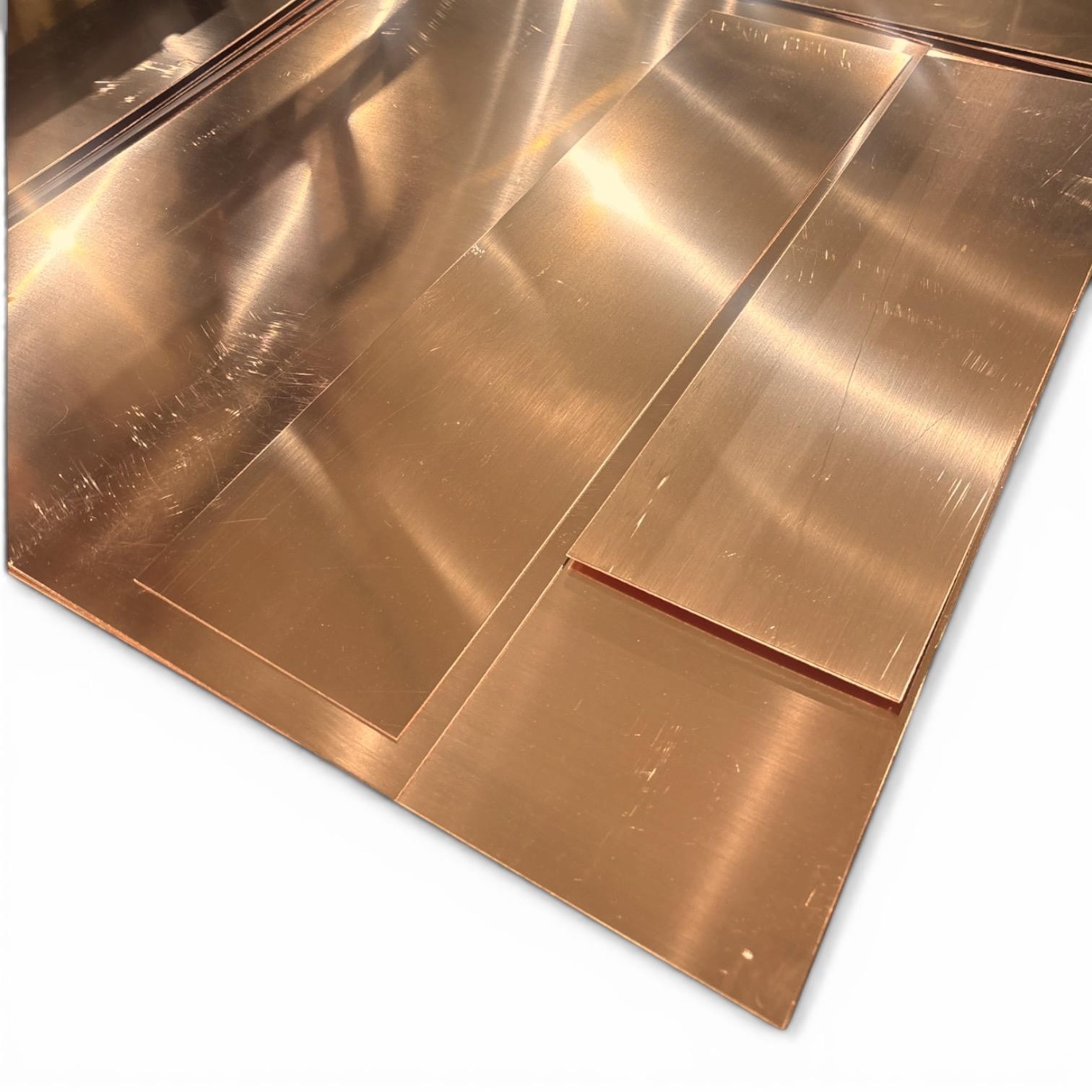 0.040″ x 6″ x 18″, C110 Copper Sheet, Mill Finish