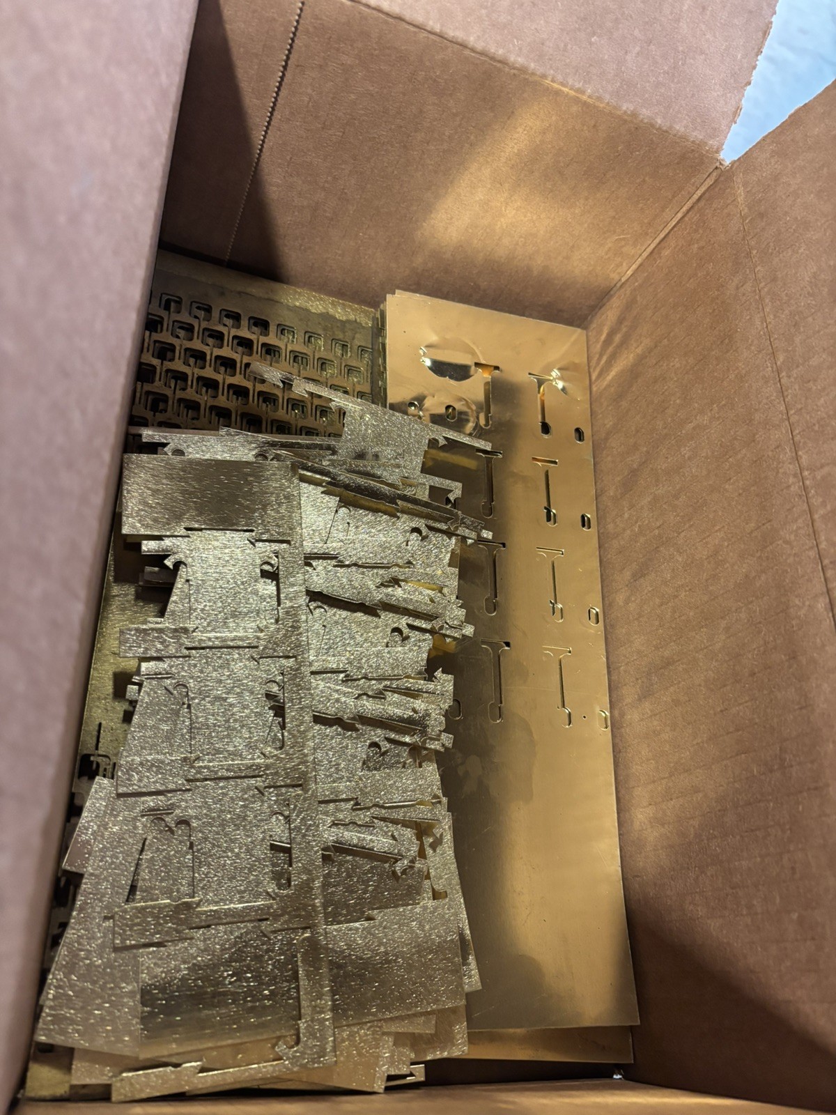 Brass Scrap – 10 Pounds Of Brass Sheet Metal Scrap