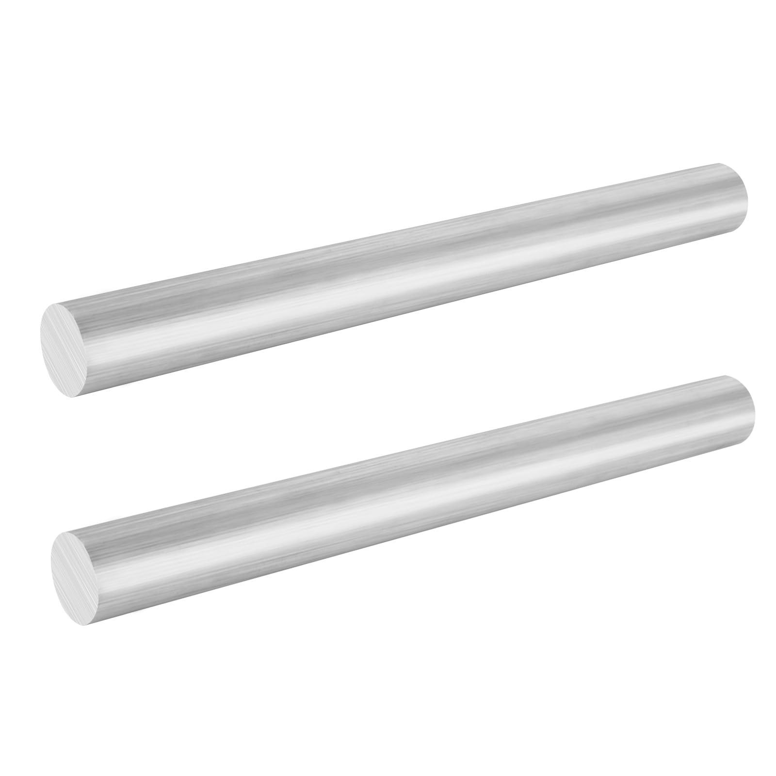 2 PCS 11/2 Inch Aluminum Rod Round Bar Stock 6061 Extruded Lathe 16 Inch