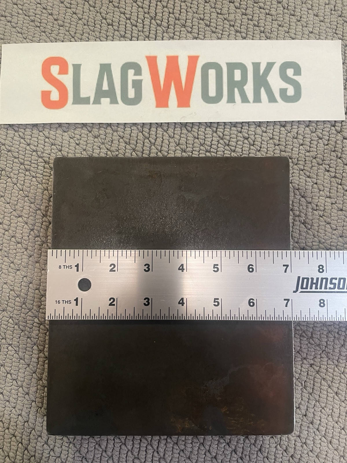 1/8x7x8 inch steel plate 7”x8” A36 Hot Roll Flat .125″ Thick