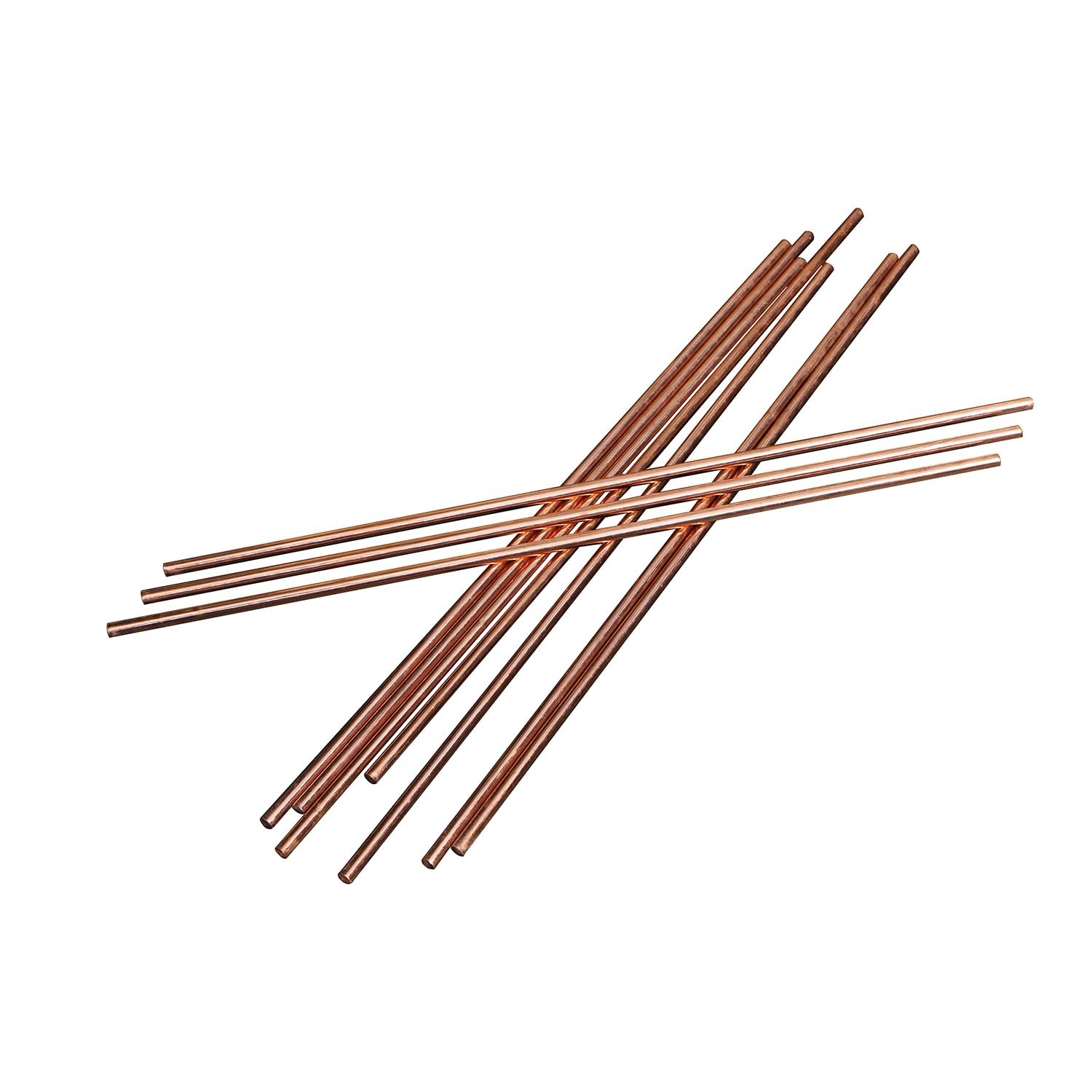 10 PCS 3/16 Inch 4.75mm Diameter Copper Round Rod Lathe Bar Stock 12 Inch
