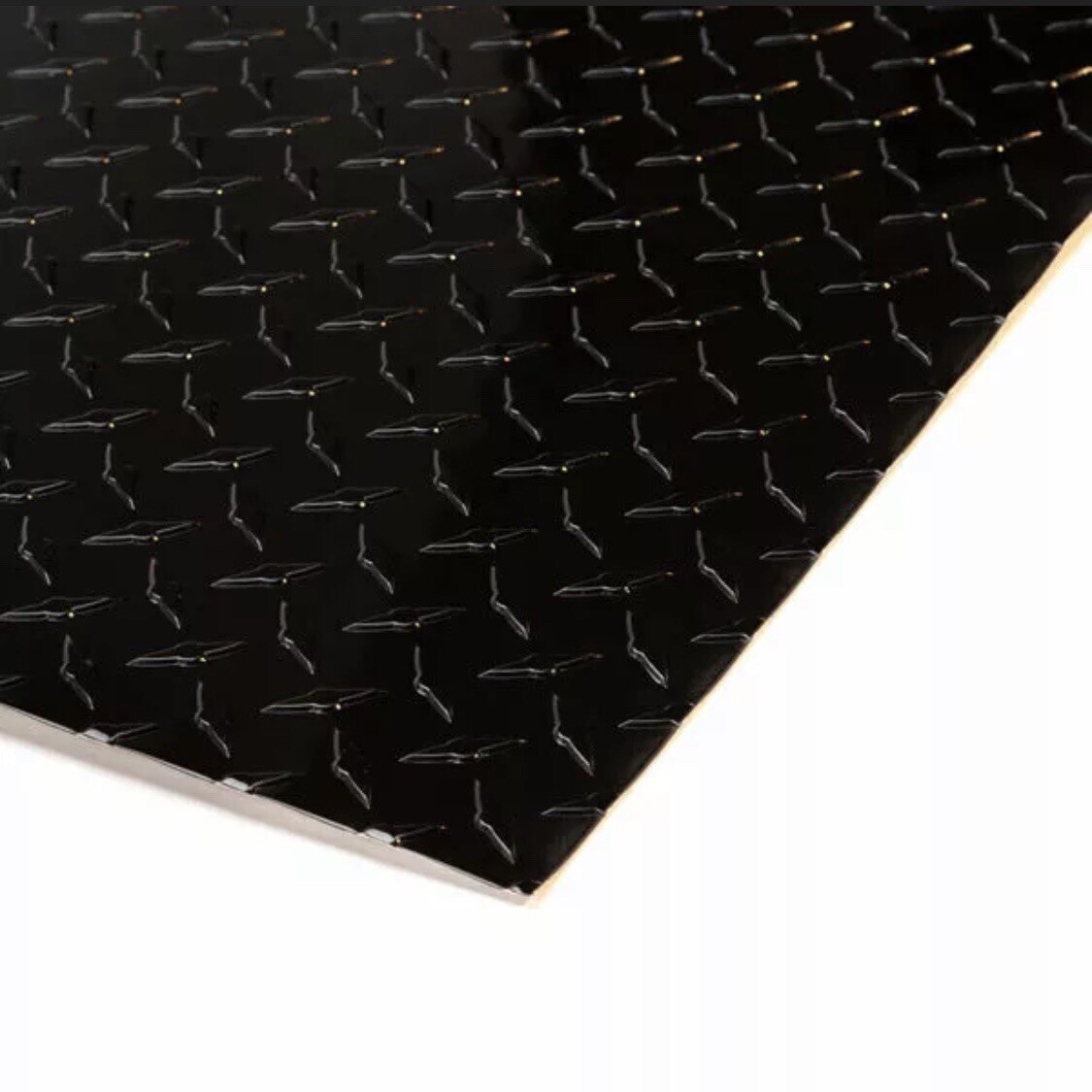 4′ x 10′ Black Aluminum Diamond Plate Sheet Starbrite .025” Thick, Gloss Black