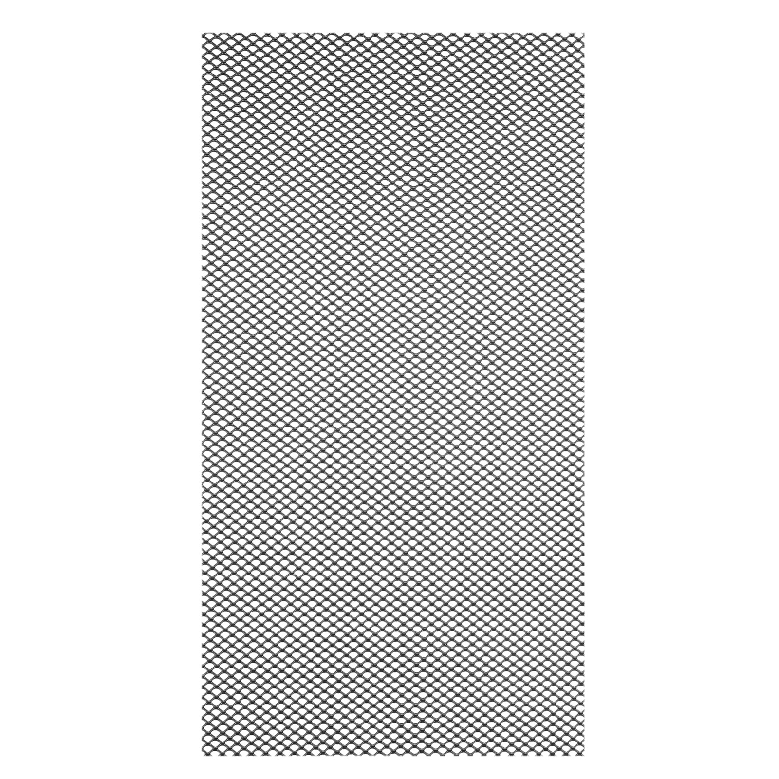40″L x 13″W Universal Car Grill Mesh, 3x4mm Diamond Hole, Black
