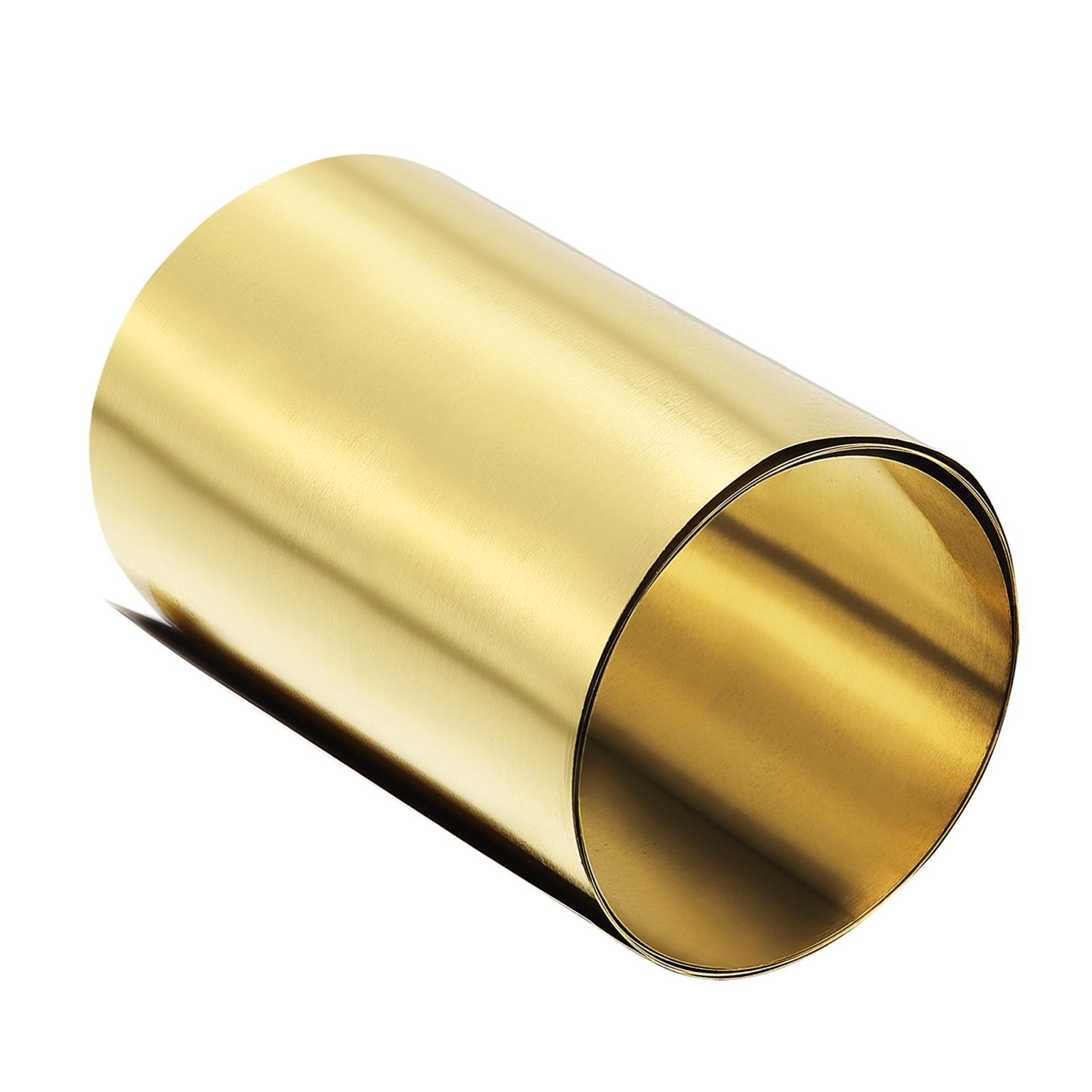 Brass Sheet Roll Metal Foil Plate 39.4″ x 3.9″ x 0.004″