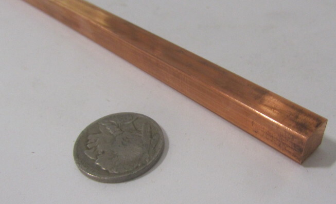 110 Copper Square Bar H02, 5/16″ Thick x 5/16″ Wide x 6 Ft Length