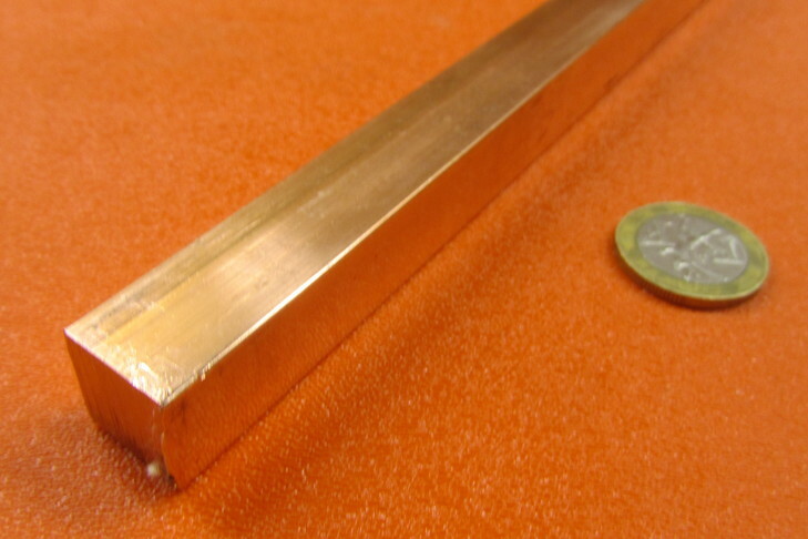 110 Copper Square Bar 1/2 Hard, 5/8″ Thick x 5/8″ Wide x 6 Ft Length