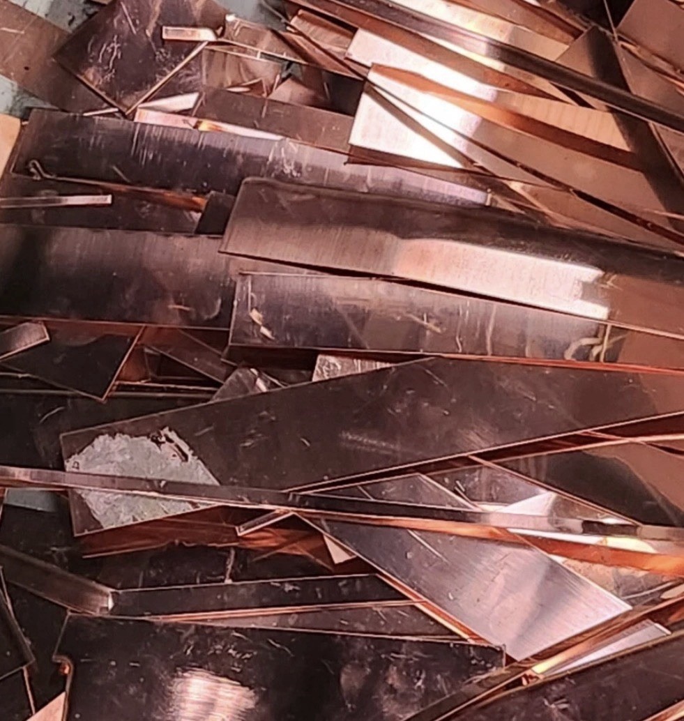 scrap copper sheet metal 1 POUND C110 pure copper 16 ounce 24 gauge