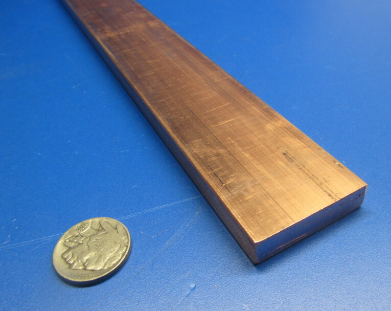 110 Copper Bar 1/2 Hard, 3/8″ Thick x 1 1/2″ Wide x 6 Ft Length