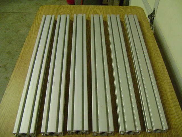 1.5″ X 3″ 80/20 T-SLOT ALUMINUM EXTRUSION 1.5″ X 3″ X 30.75″ LOT OF 2