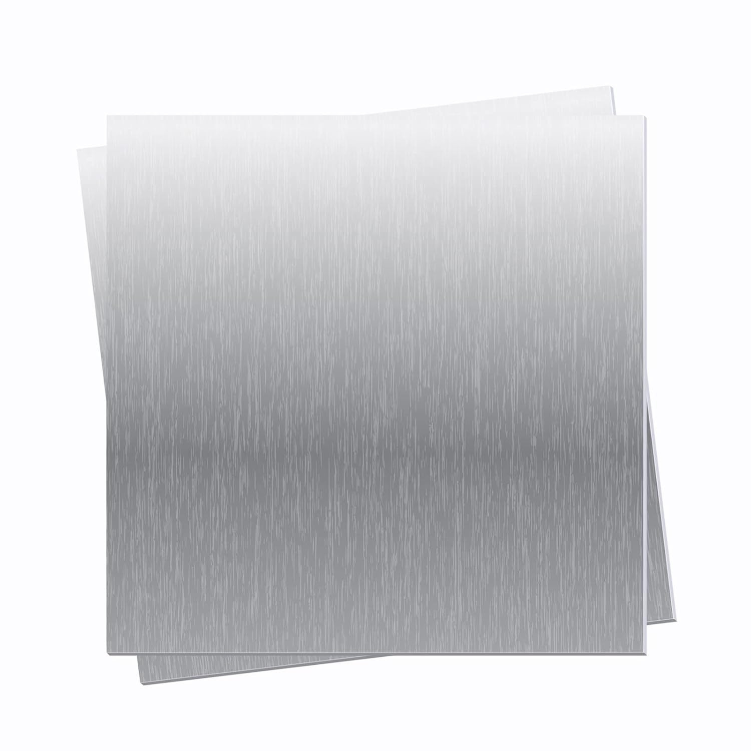 2 Pieces 6061 T651 Aluminum Sheet Metal 6X 6X0.02(24Gauge) Inch Rectangle Metal
