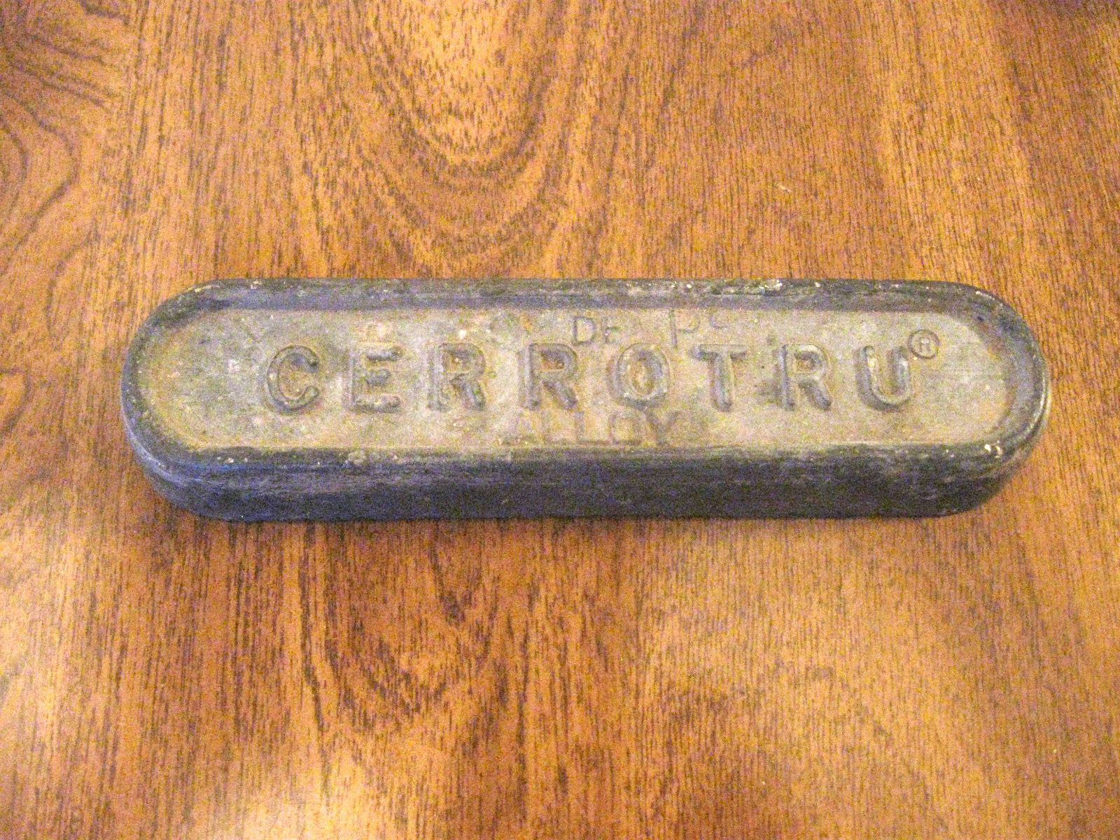 CERROTRU ALLOY 1 lb. 7 oz (23 Oz) BAR LOW MELTING TEMPERATURE