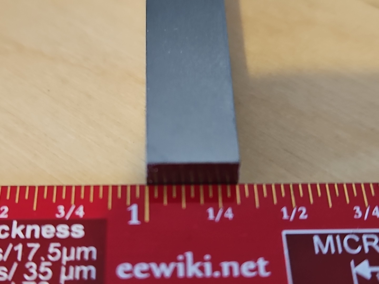 A2 Precision Ground Flat Stock 3/16″ thick x 5/16″ wide x 3-1/4″ long