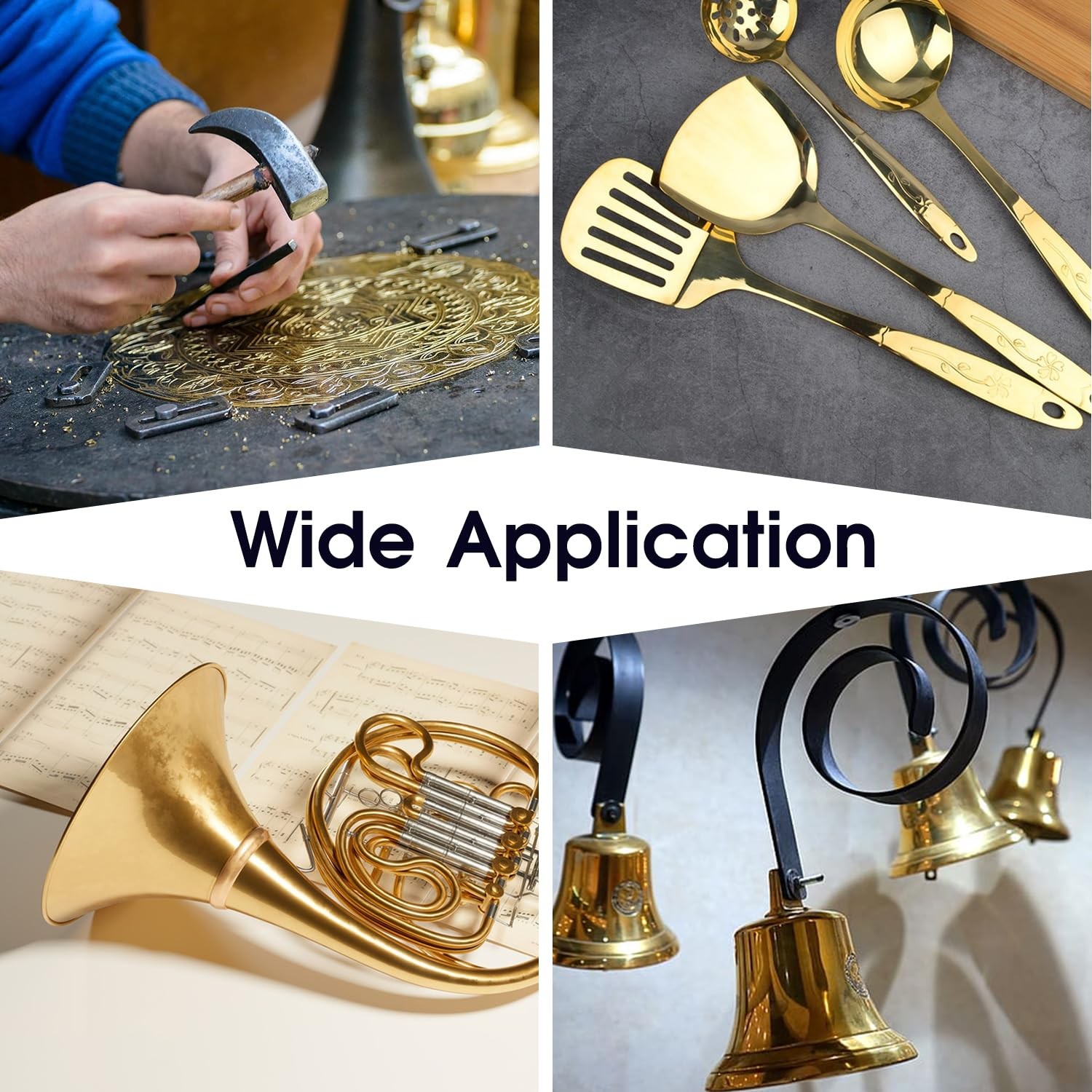 Brass Sheet 2 Pcs 6″ x 6″ 20 Gauge 0.8mm 99.9% Pure for Engraving Crafting