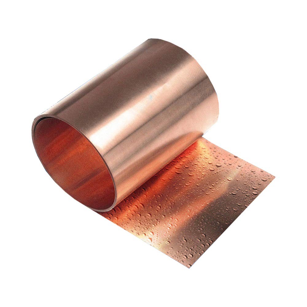 LTKJ 99.9% Pure Copper Metal Sheet Cu Conductive Foil Roll Tape 0.2 x 100 x 1000