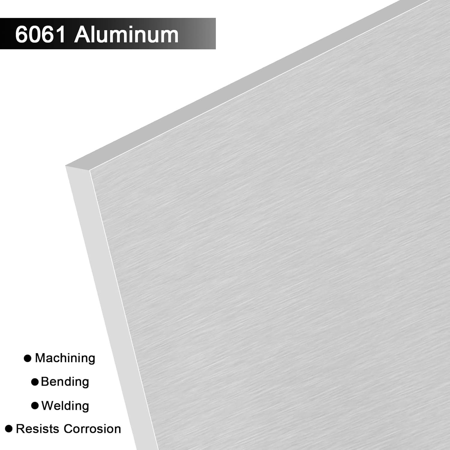 6061-T651 Aluminum Sheet 6x12x1/4 Inch – Durable & Heat Treatable Metal Plate
