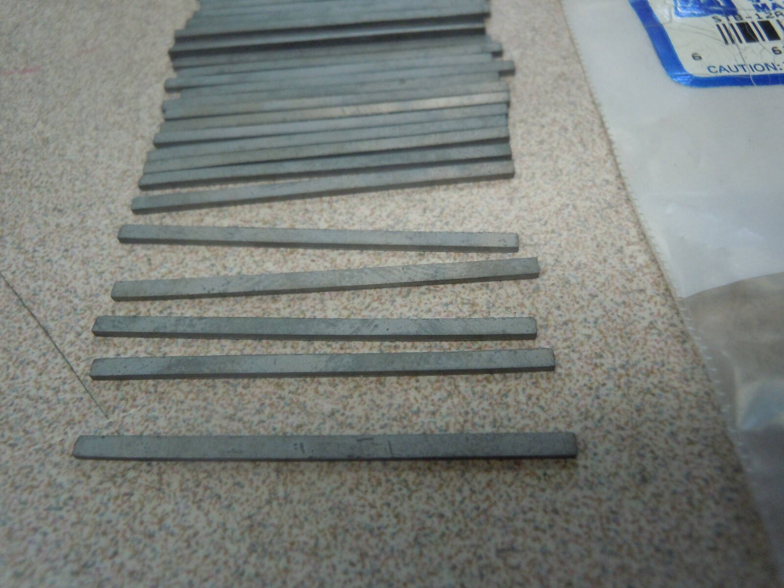 45pcs STB-12A: Solid Carbide Unground Strip 1/32″ Thick x 1/16″ Wide x 1-1/2″