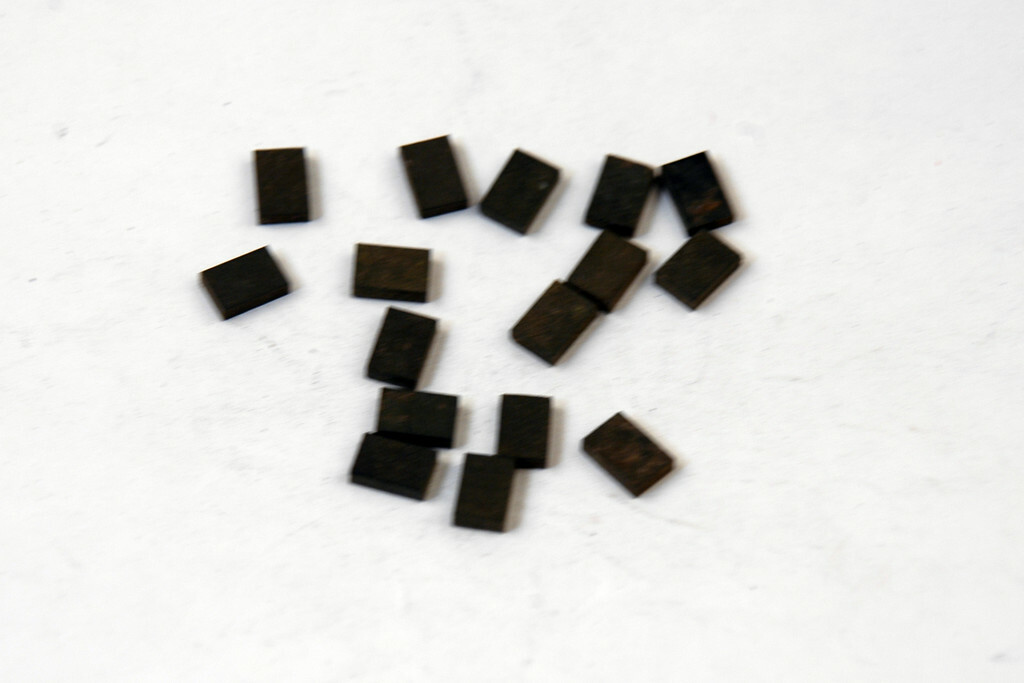 .075/.078 X .205 X .240 GRADE UNK SOLID CARBIDE BLANK LOT OF 18 (K-1-6-6-2)