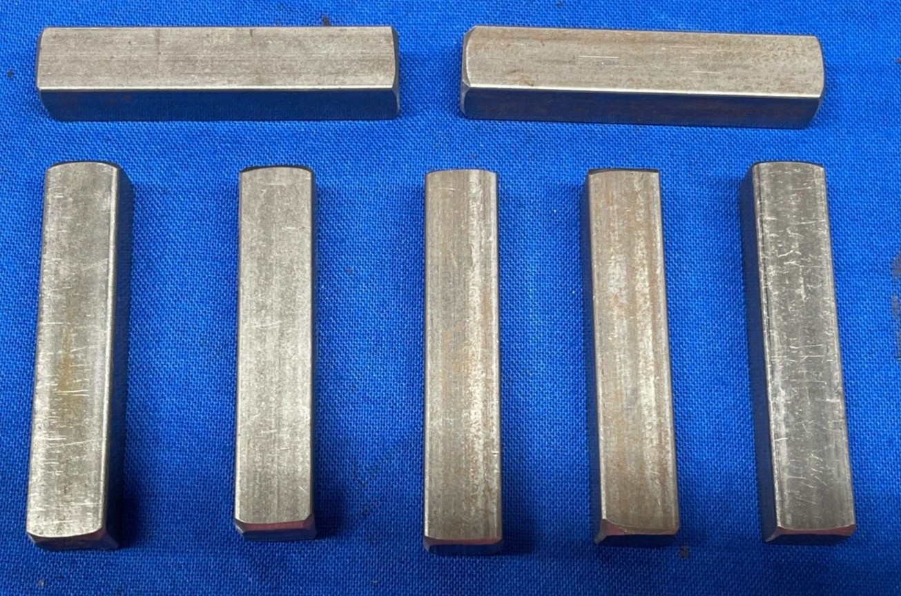 UNBRANDED KEY STOCK 3/8″X1-7/8″ MATERIAL: STEEL **LOT OF 7**