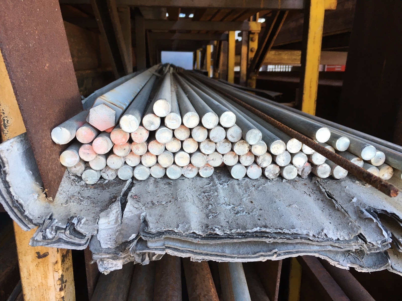Galvanized Steel Solid Round Bar Rod, 5/8″ – 3 pcs 80″, (6N3)