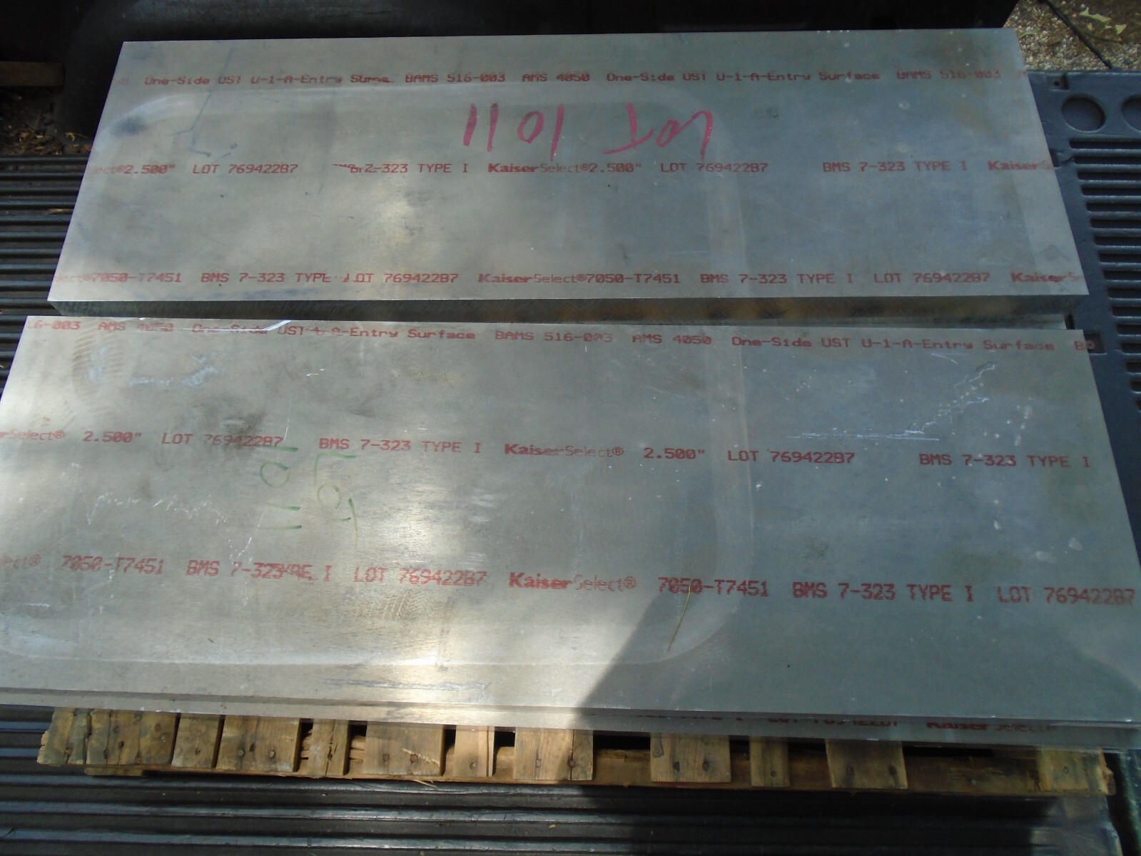 7050 T7451 Kaiser Select Aerospace Aluminum Plate 2.50″ x 17.1250 x 50.0000