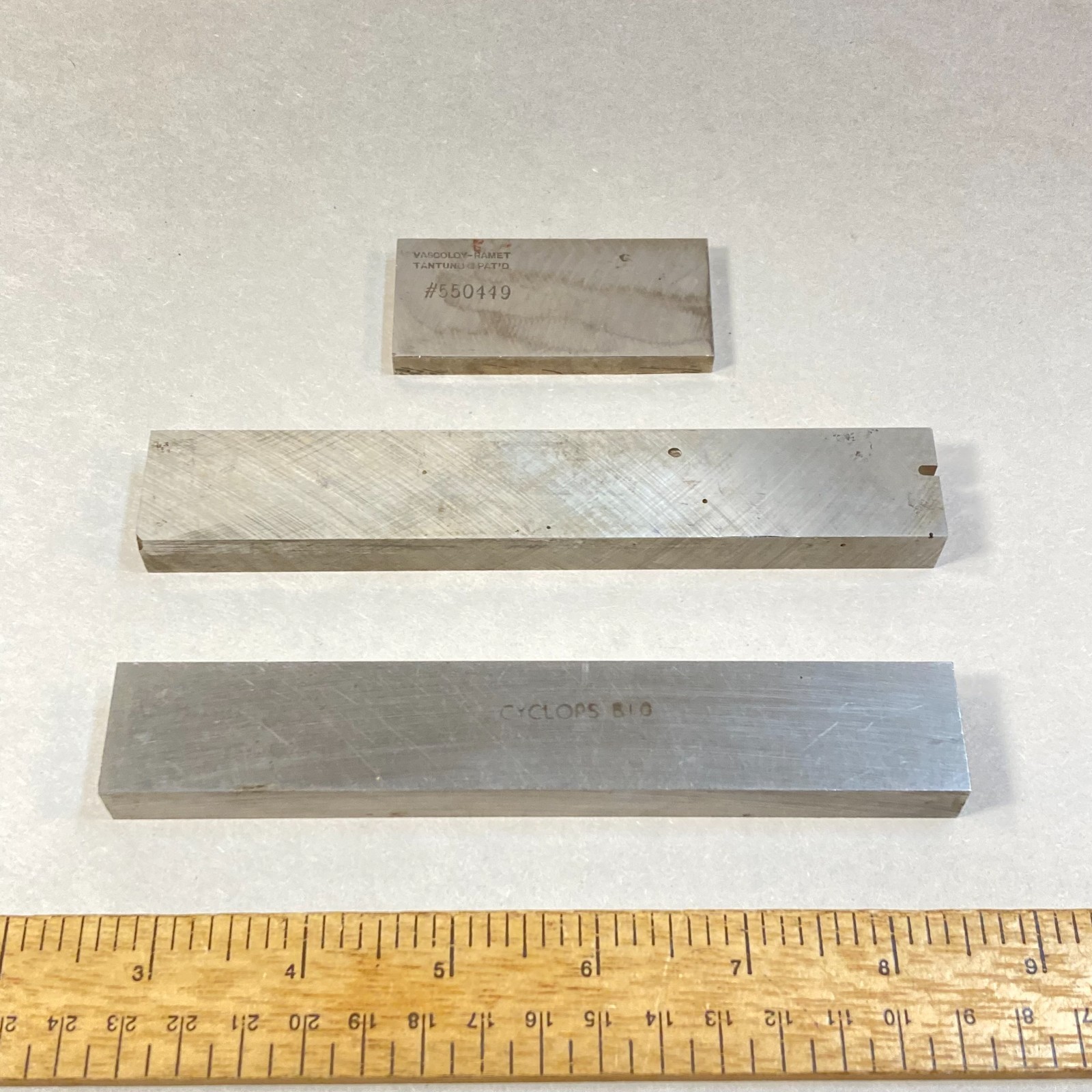 Machinist Steel Blanks Set Up Blocks 3 Pc Largest 6-1/16″ x 1″ x 1/2″