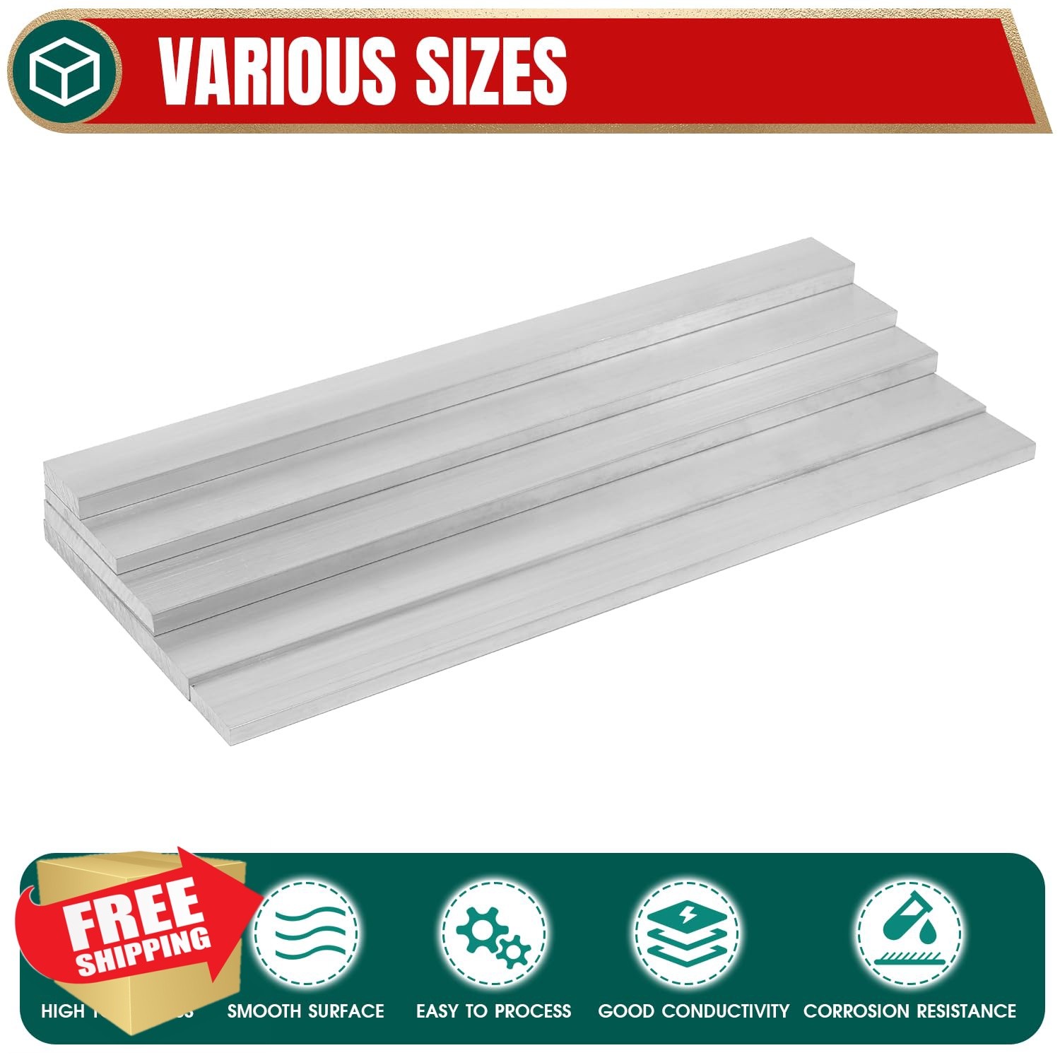 Uxney 5/32″x2″x8″ Aluminum Flat Bar