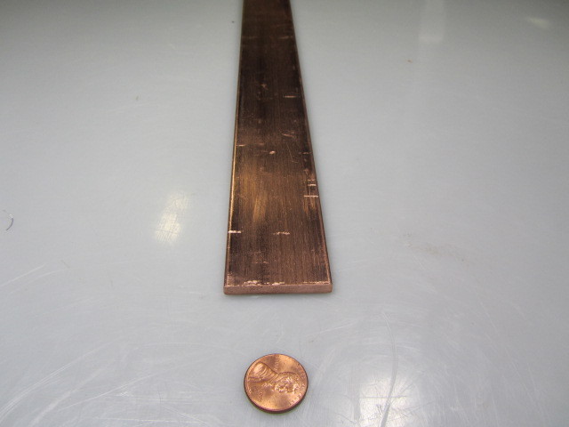 110 Copper Bar 1/2 Hard, 3/16″ Thick x 1.0″ Wide x 6 Ft Length