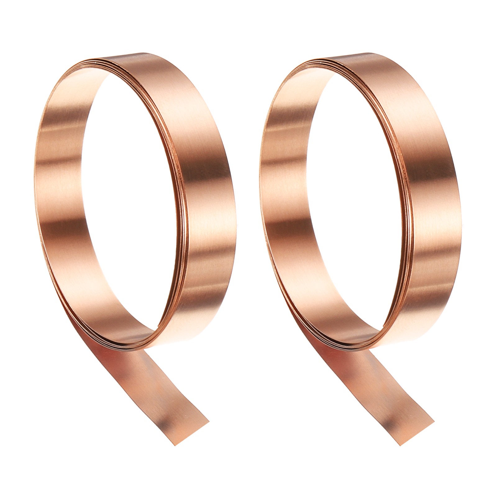 2pcs Copper Sheet Roll 0.1mm Thick Copper Flashing Strip (0.4″ Width x 3.28ft)