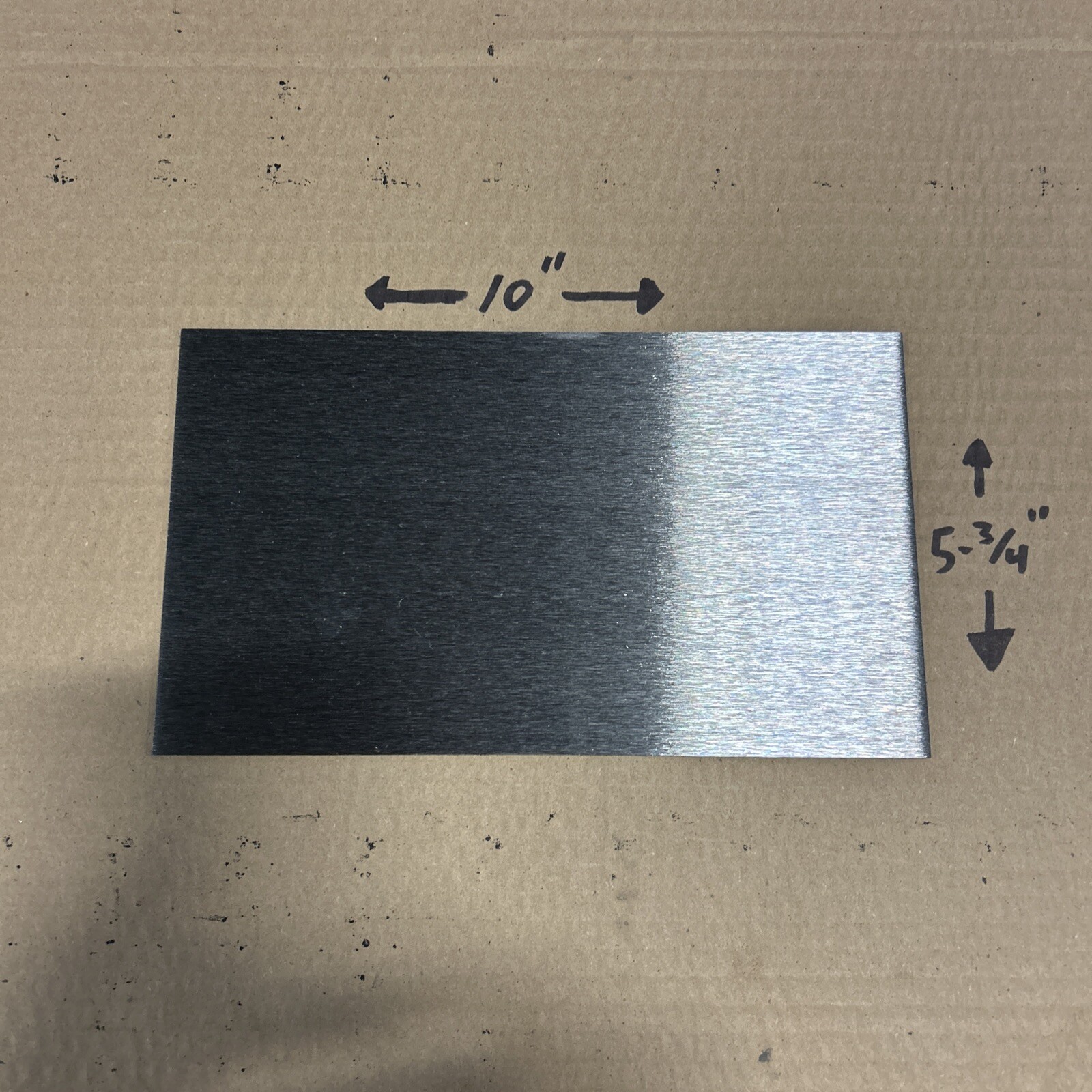 14 Gauge (0.074” Thick) Cold Rolled Steel Sheet Metal – 5-3/4” x 10”