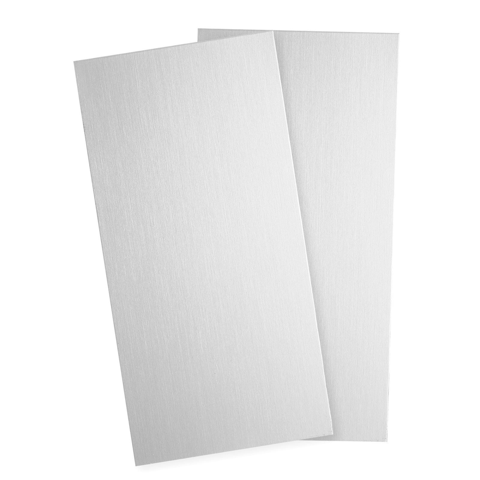 2Set Stainless Steel Sheet Plate 4″ x 2″ 20 Gauge (0.8mm) with Glove(Silver)